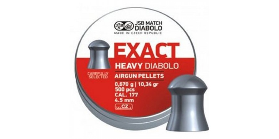 JSB Diabolo EXACT HEAVY 4.52 мм (cal.177) 0.67 г (500 шт.)
