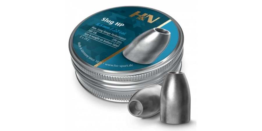 Пульки H&N Slug HP 5.53 мм (cal.22) 1,49 гр (200 шт)