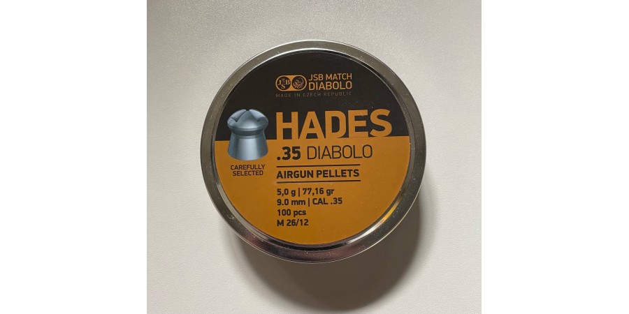 Пульки  JSB Hades 9,0 мм (cal.22) 5,0 г (500 шт)