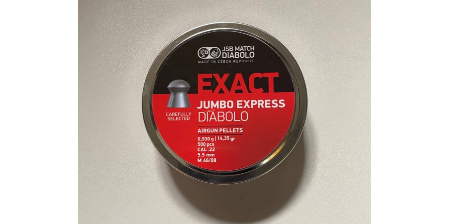 Пульки  JSB EXACT jumbo express DIABOLO 5,5 мм (cal.22) 0,93 (500 шт)